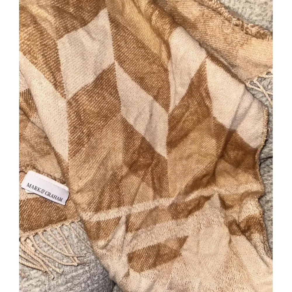 Mark & Graham Throw Blanket Acrylic Imported Neutral Cozy Luxe
